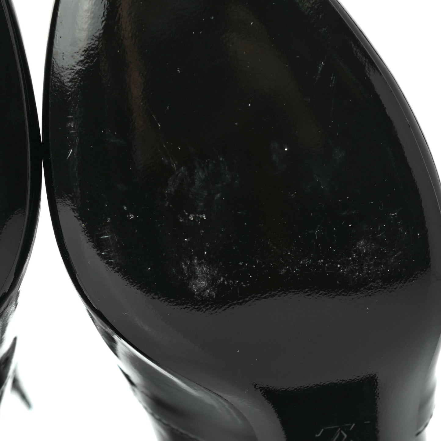 Patent Silhouette Ankle Boots 35.5 Black