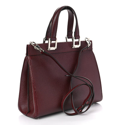 Gucci Grainy Calfskin Small Zumi Top Handle Bag Vintage Bordeaux 3 of 8