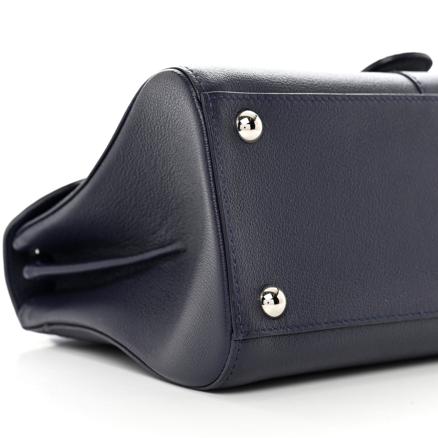 Calfskin Mini Brillant East West Satchel Navy