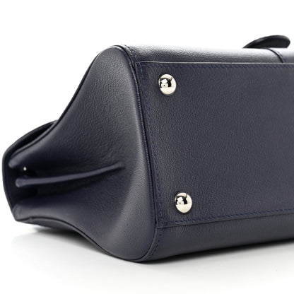 Delvaux Calfskin Mini Brillant East West Satchel Navy 11 of 11