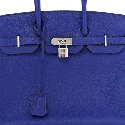 Hermes Togo BIRKIN 35 Bleu France 8 of 10