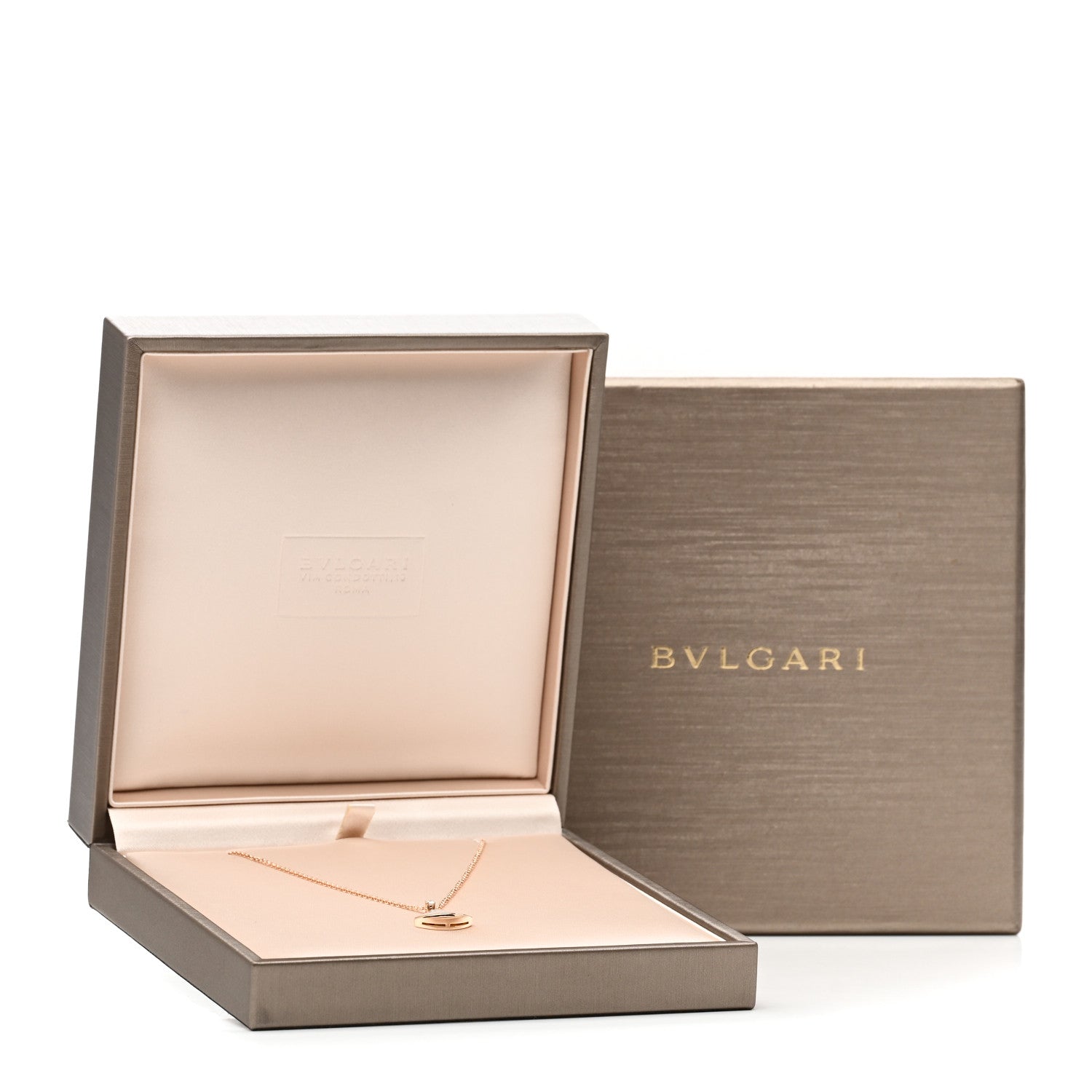 Bulgari 18K Rose Gold Diamond Mother of Pearl Small Divas' Dream Pendant Necklace 4 of 4