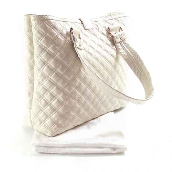 Leather Quilted Ursula Chalk