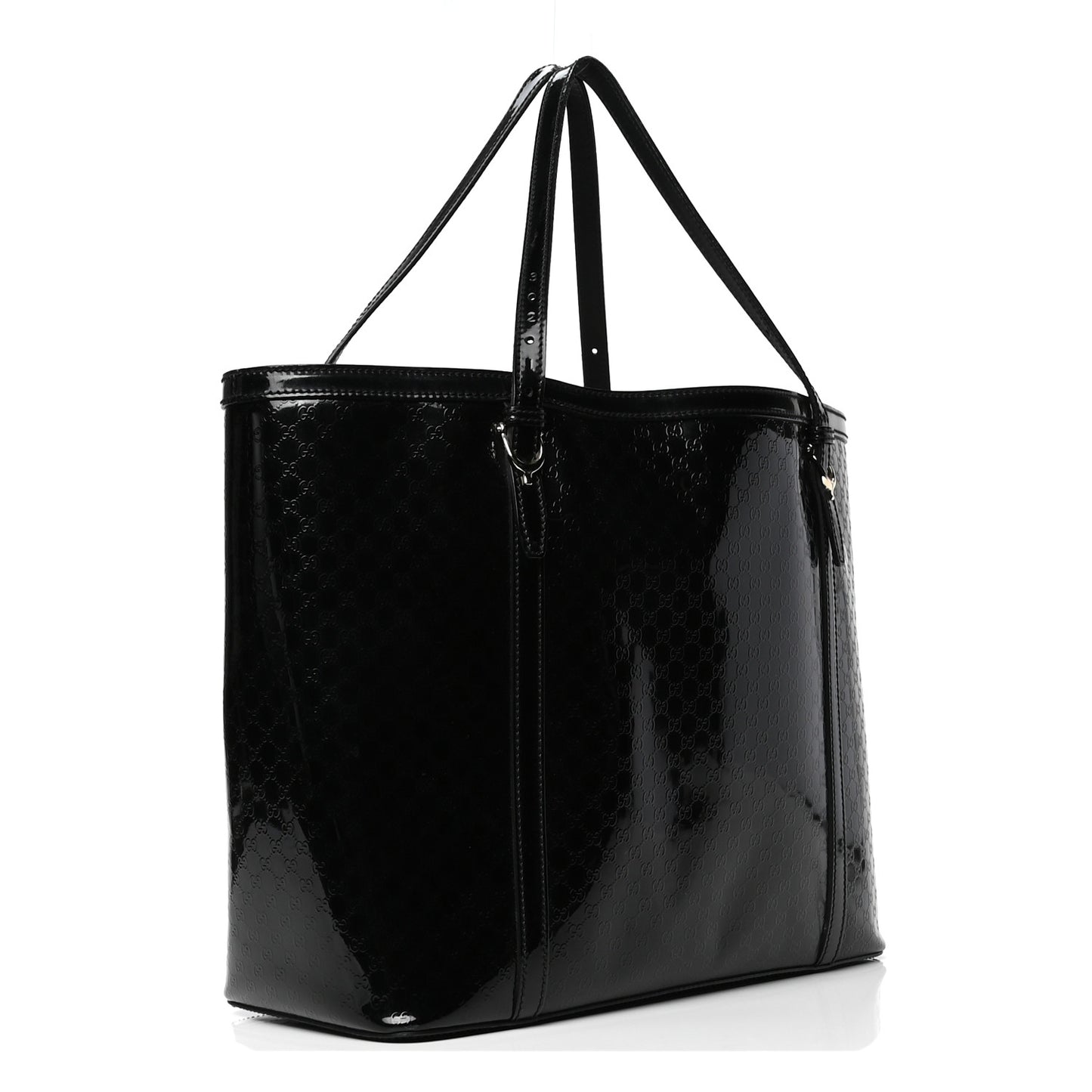 Patent Microguccissima Medium Nice Tote Black