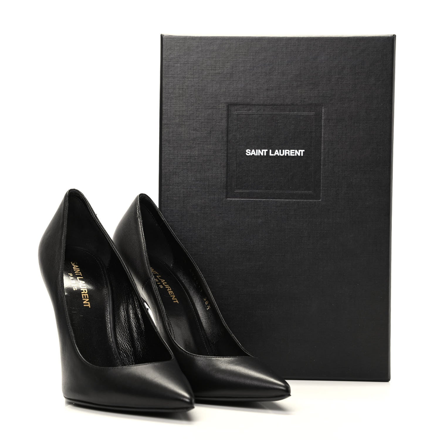 Saint Laurent Calfskin Opyum 110 Pumps 38.5 Black 9 of 9