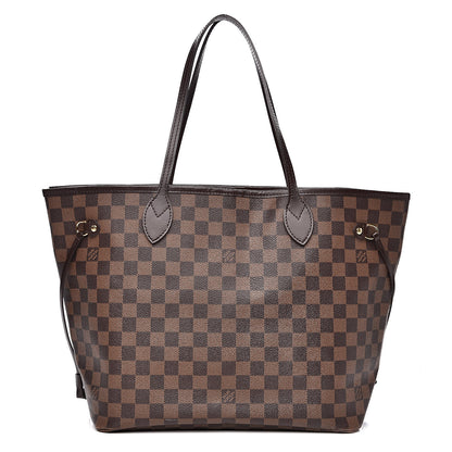 Louis Vuitton Damier Ebene Neo Neverfull MM Rose Ballerine 1 of 19