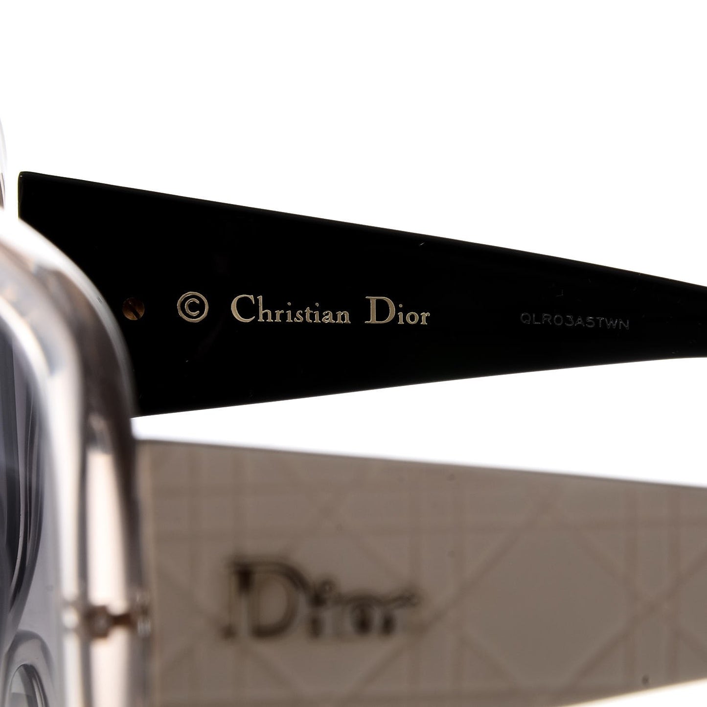 Resin Cannage Dior Lady Lady 1 Sunglasses White