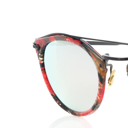 Oliver Peoples Acetate Remick Round Sunglasses Palmier Red Black 7 of 8