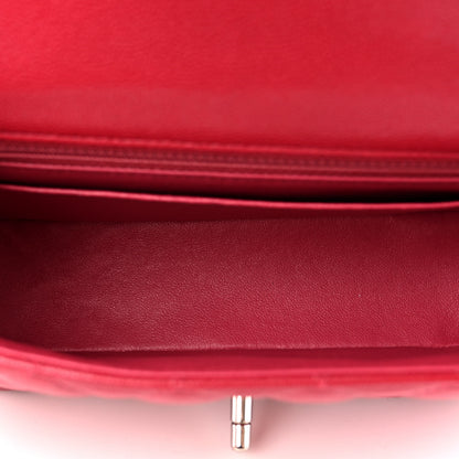 Chanel Caviar Quilted Mini Rectangular Flap Red 5 of 10