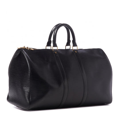 Louis Vuitton Epi Keepall 45 Black 2 of 9