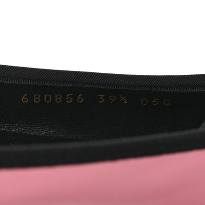 Gucci Malaga Kid Jarret Ballet Flats 39.5 Pink Black 8 of 9