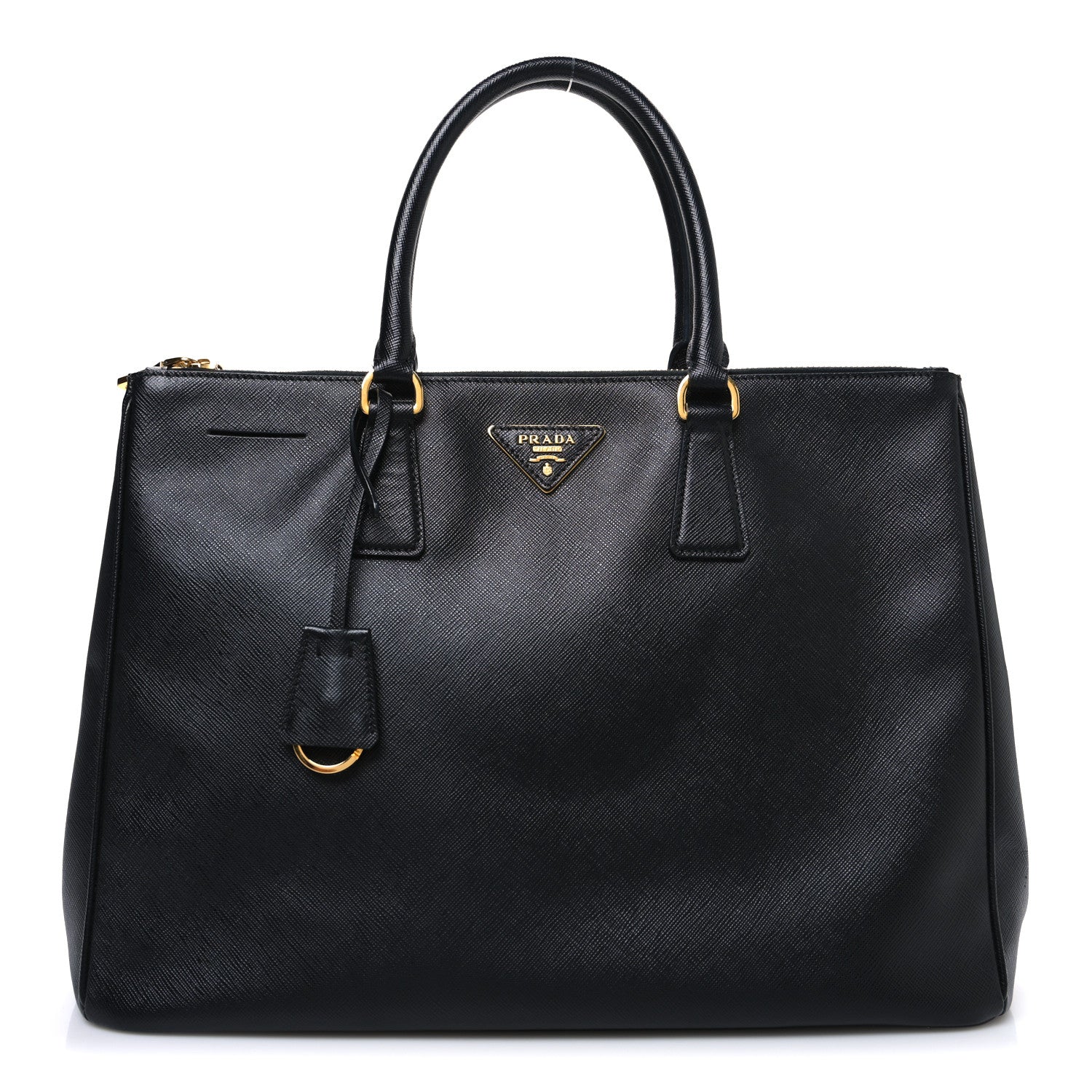 Prada Saffiano Lux Large Galleria Double Zip Tote Black 1 of 11