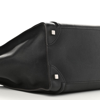 Celine Drummed Calfskin Mini Luggage Black 9 of 15