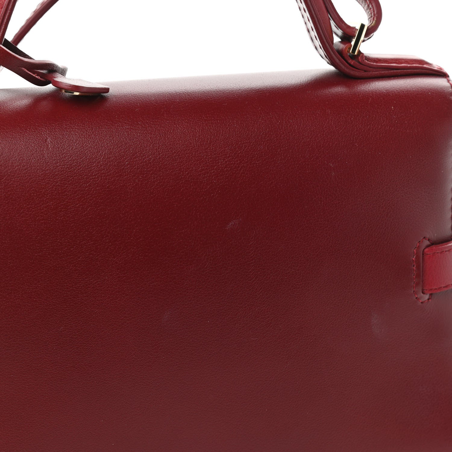 Delvaux Calfskin Mini Tempete Satchel Red 14 of 15