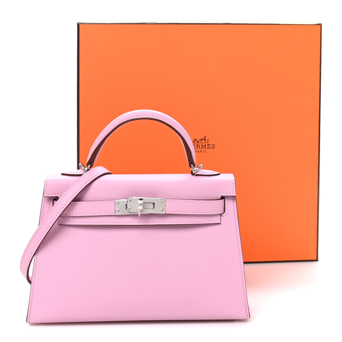 Hermes Epsom Mini Kelly Sellier 20 Mauve Sylvestre 10 of 10