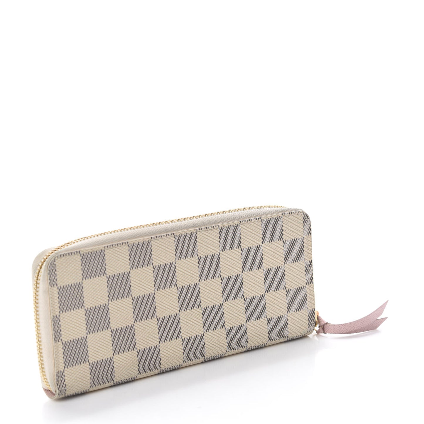 Damier Azur Clemence Wallet Rose Ballerine