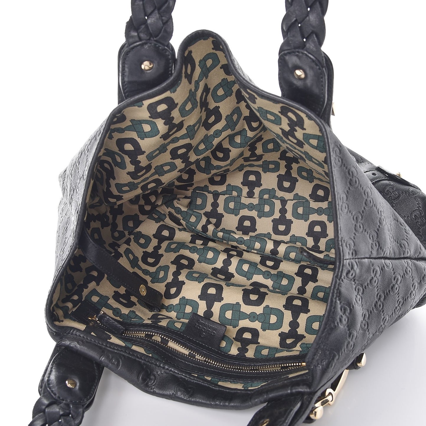 Guccissima Small Pelham Shoulder Bag Black