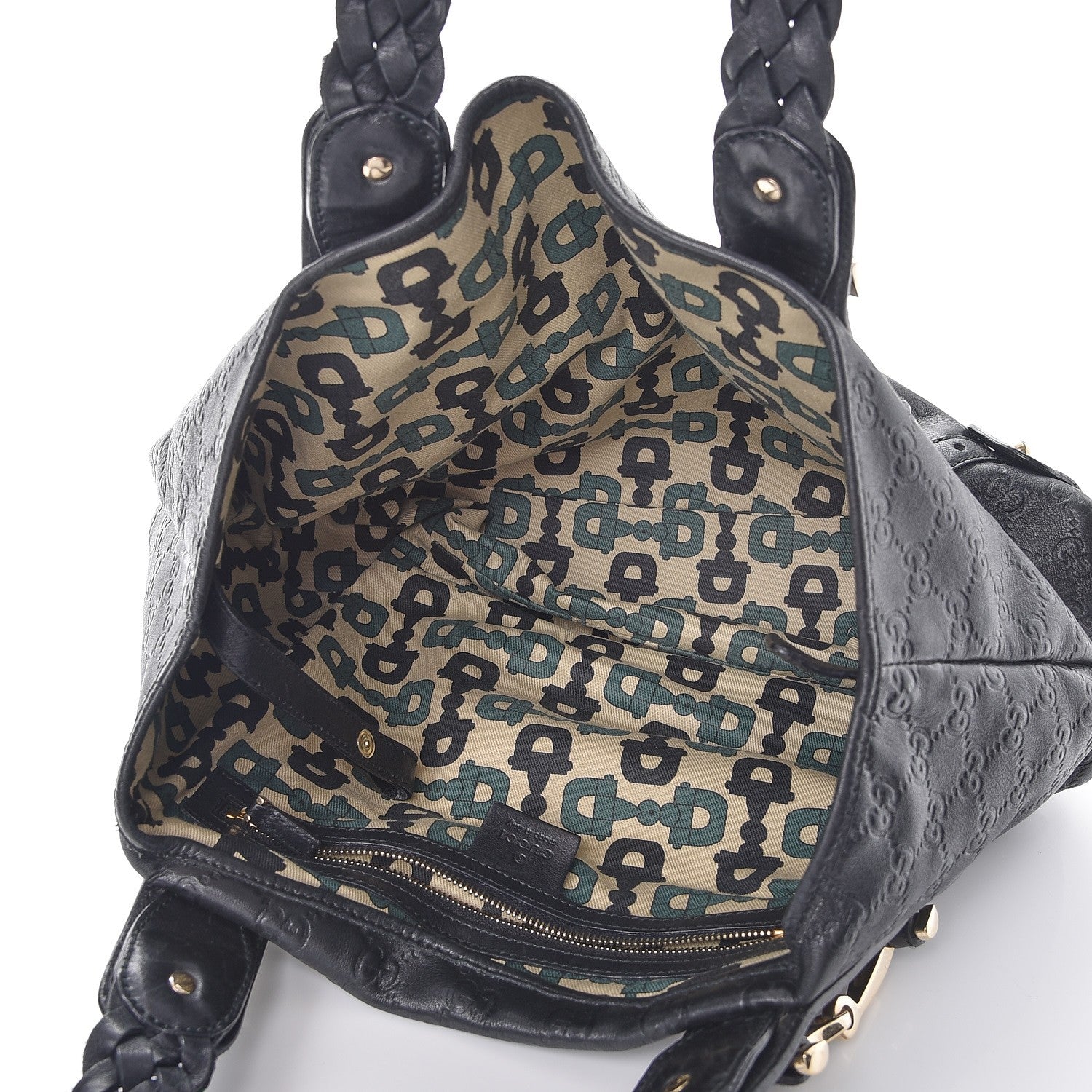 Gucci Guccissima Small Pelham Shoulder Bag Black 5 of 7