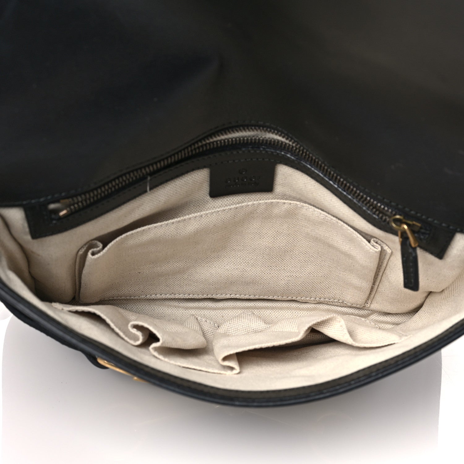 Gucci Smooth Calfskin Large Bright Bit Shoulder Bag Black 5 of 11