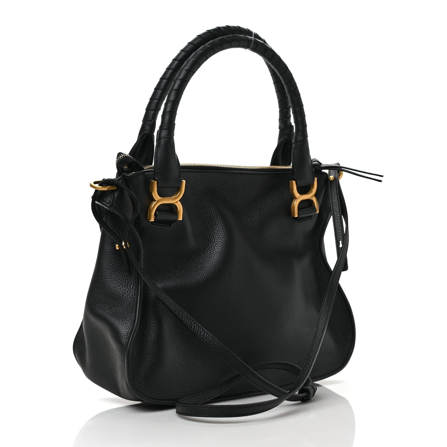 Chloe Calfskin Medium Marcie Satchel Black 3 of 9