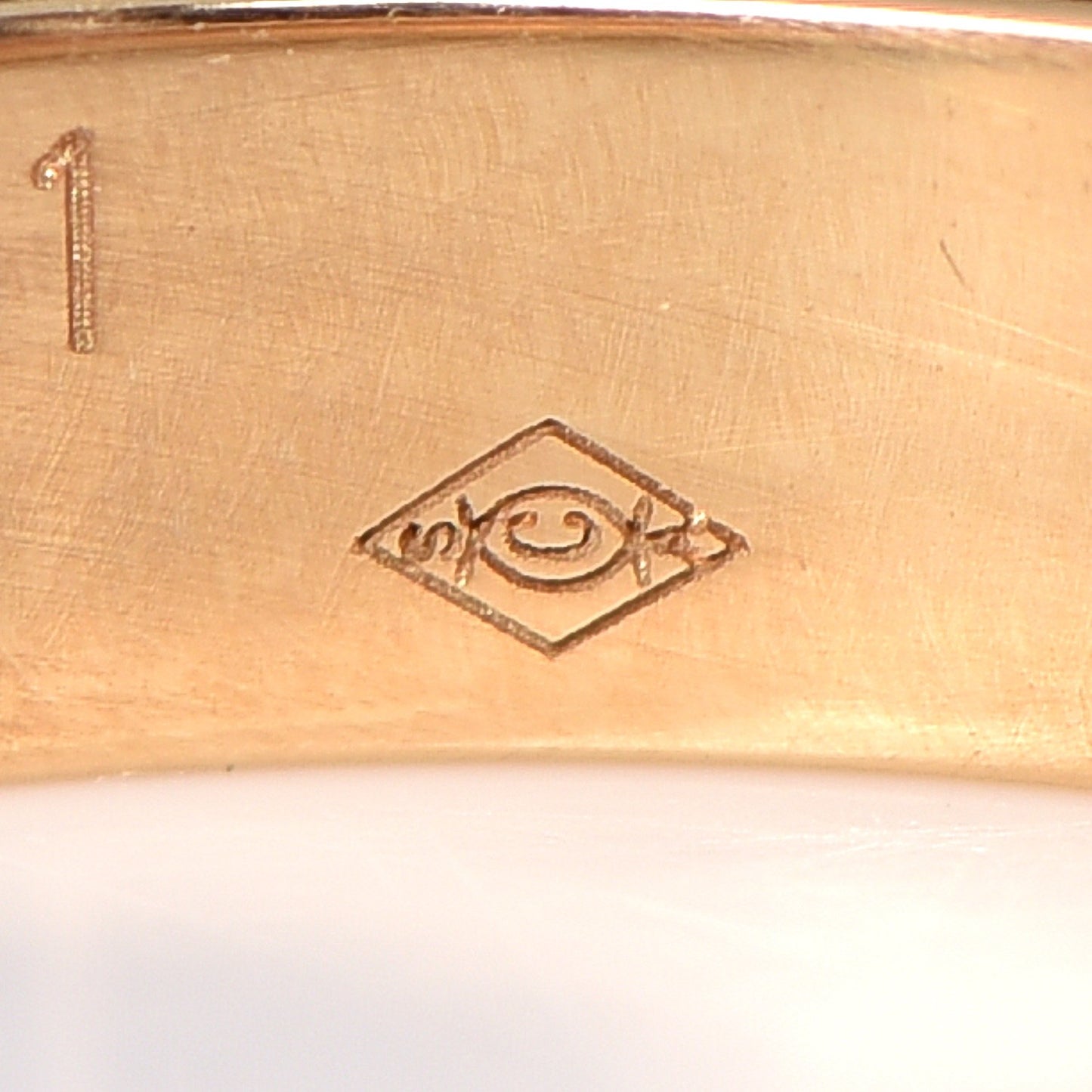 18K Yellow Gold 3.5mm LOVE Wedding Band Ring 51 5.75