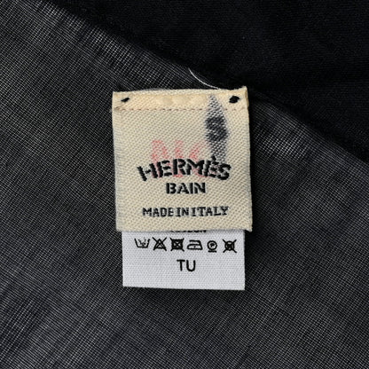 Hermes Cotton Robe Du Soir Pareo Marine 3 of 3