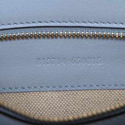 Gucci Roxy Calfskin Medium Blondie Top Handle Bag Cloudy Blue 7 of 10