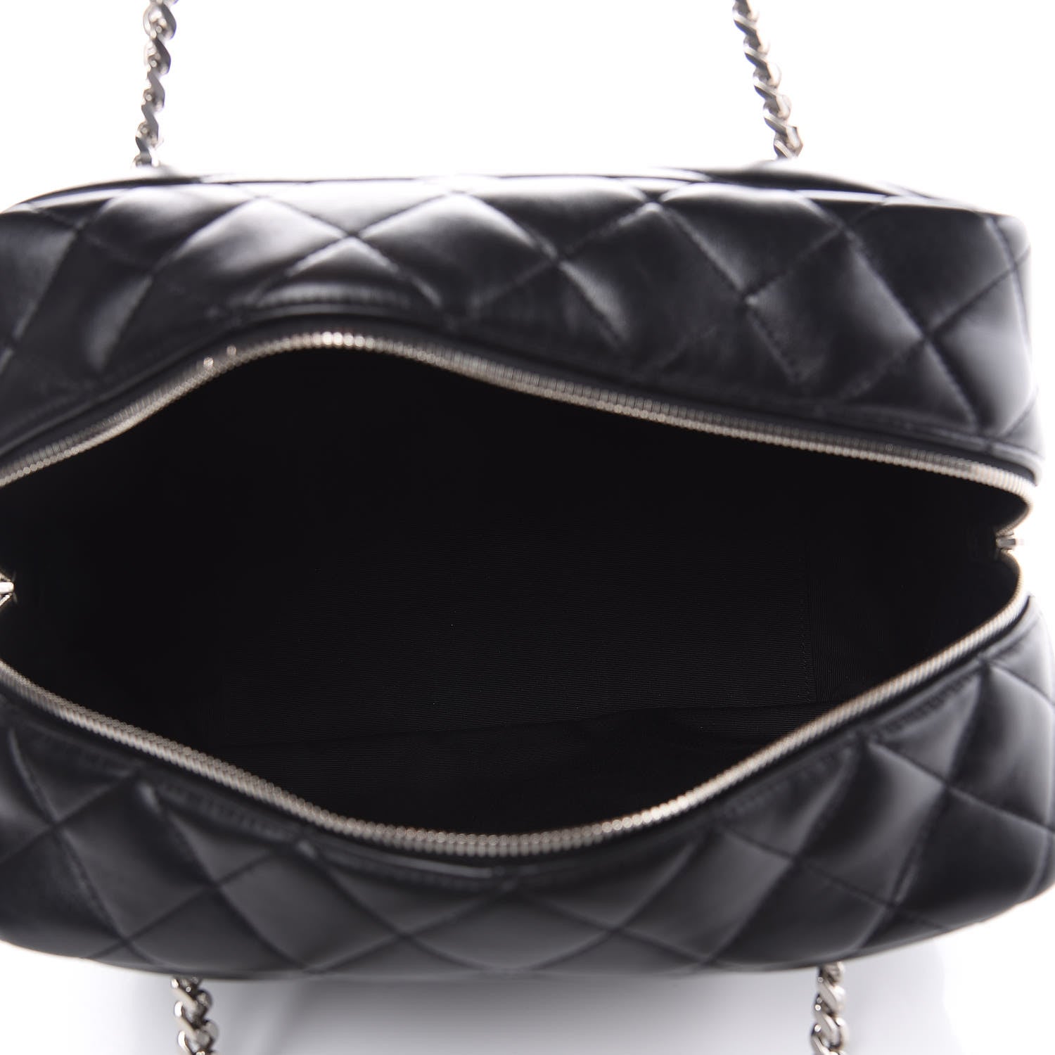 Saint Laurent Calfskin Y Quilted Monogram Medium Loulou Bowling Bag Black 5 of 11