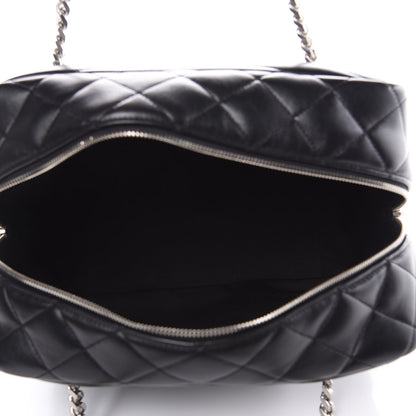 Saint Laurent Calfskin Y Quilted Monogram Medium Loulou Bowling Bag Black 5 of 11