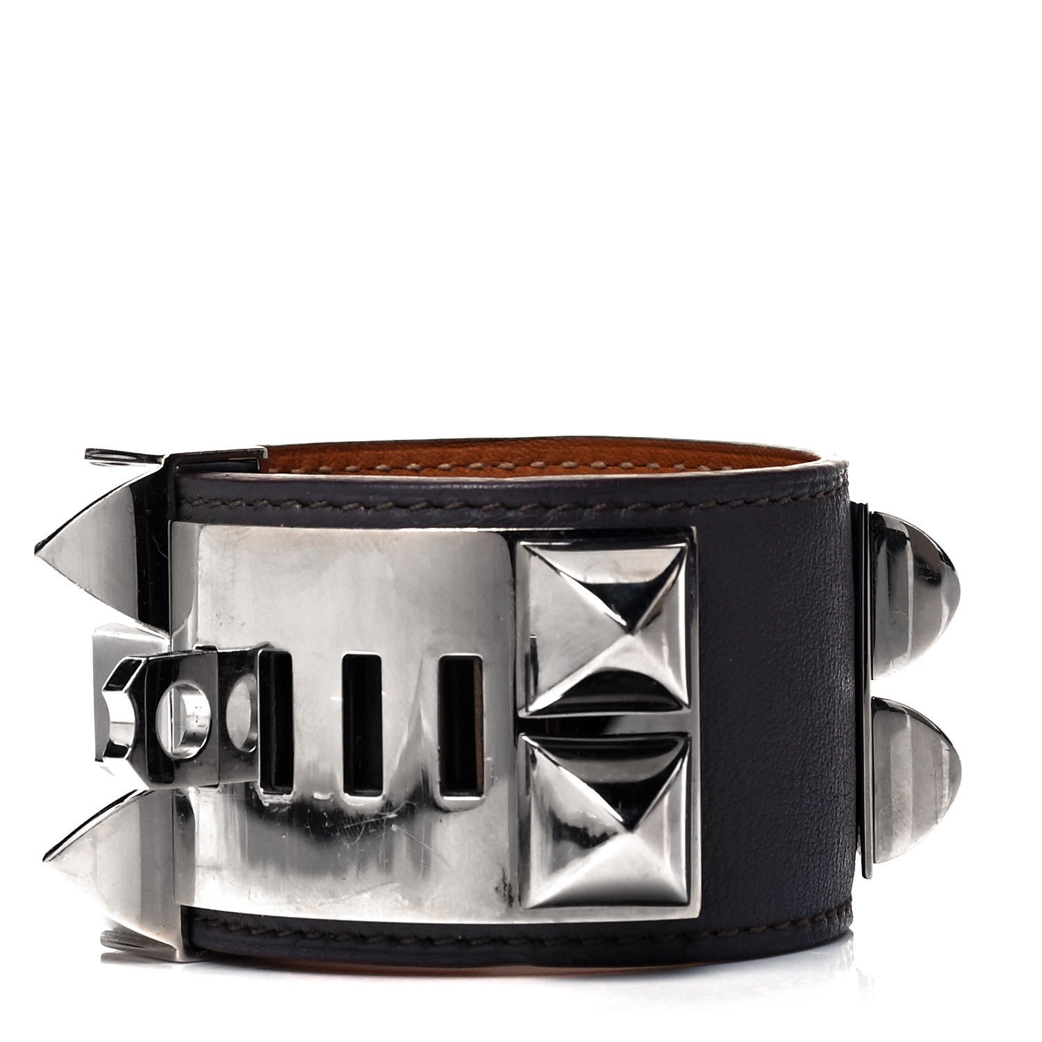 Hermes Swift Collier de Chien CDC Bracelet S Graphite 3 of 5