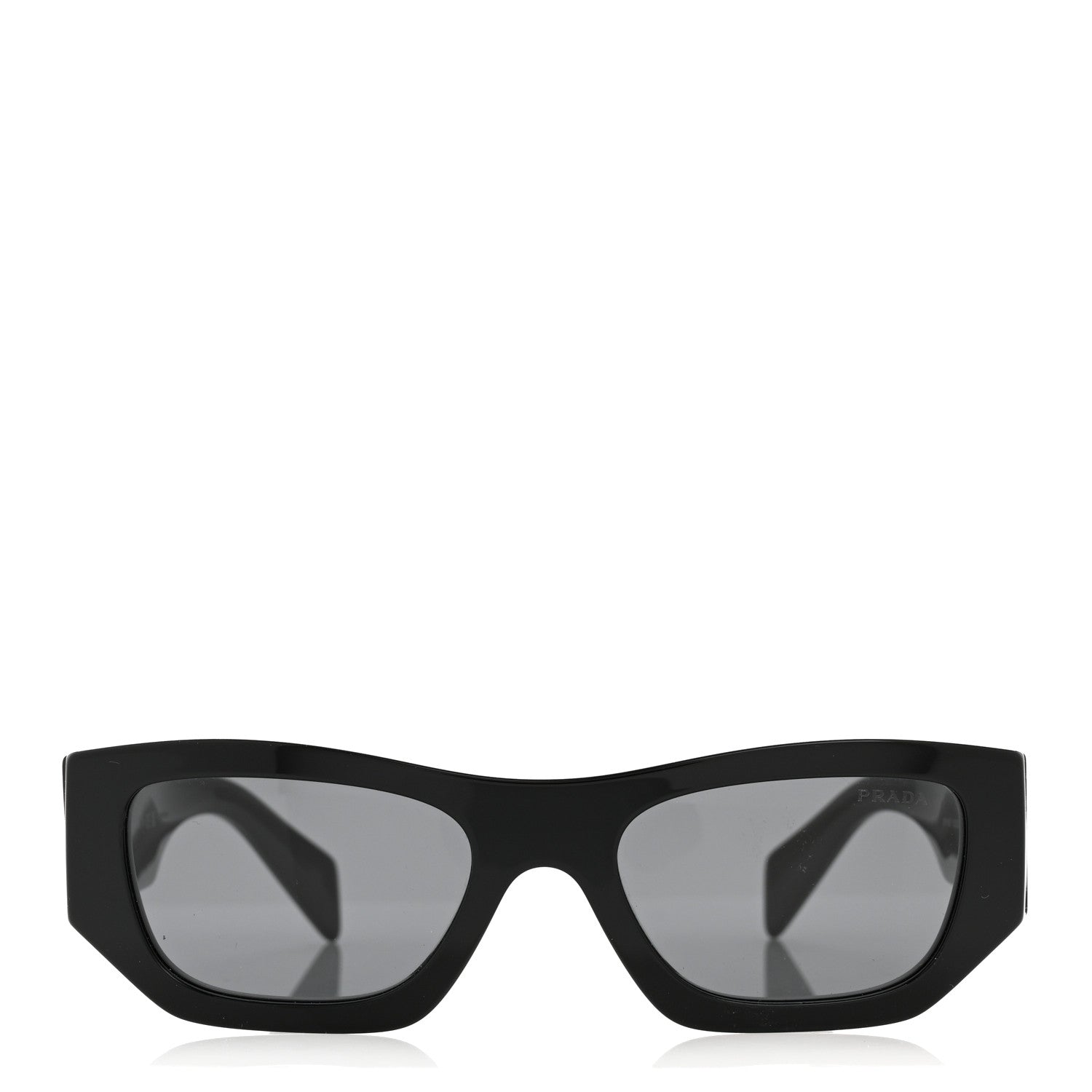 Prada Acetate Pillow Sunglasses SPR A01 Black 2 of 9