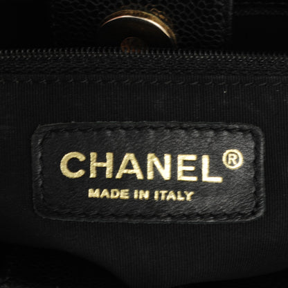 Chanel Caviar Quilted Petit Shopping Tote PST Black 6 of 7