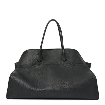 The Row Grained Calfskin Soft Margaux 17 Black 1 of 9
