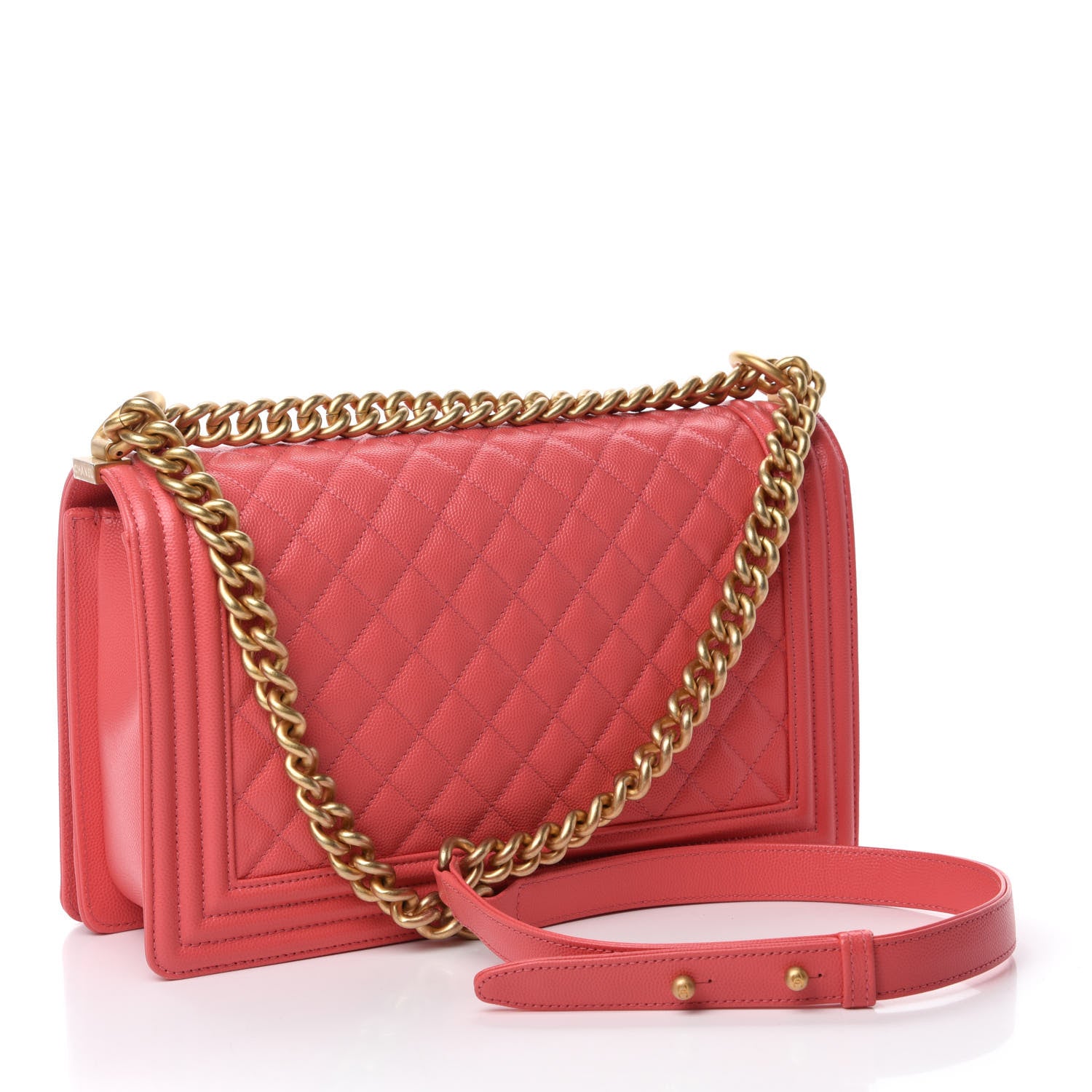 Chanel Caviar Quilted New Medium Boy Flap Pink 3 of 10