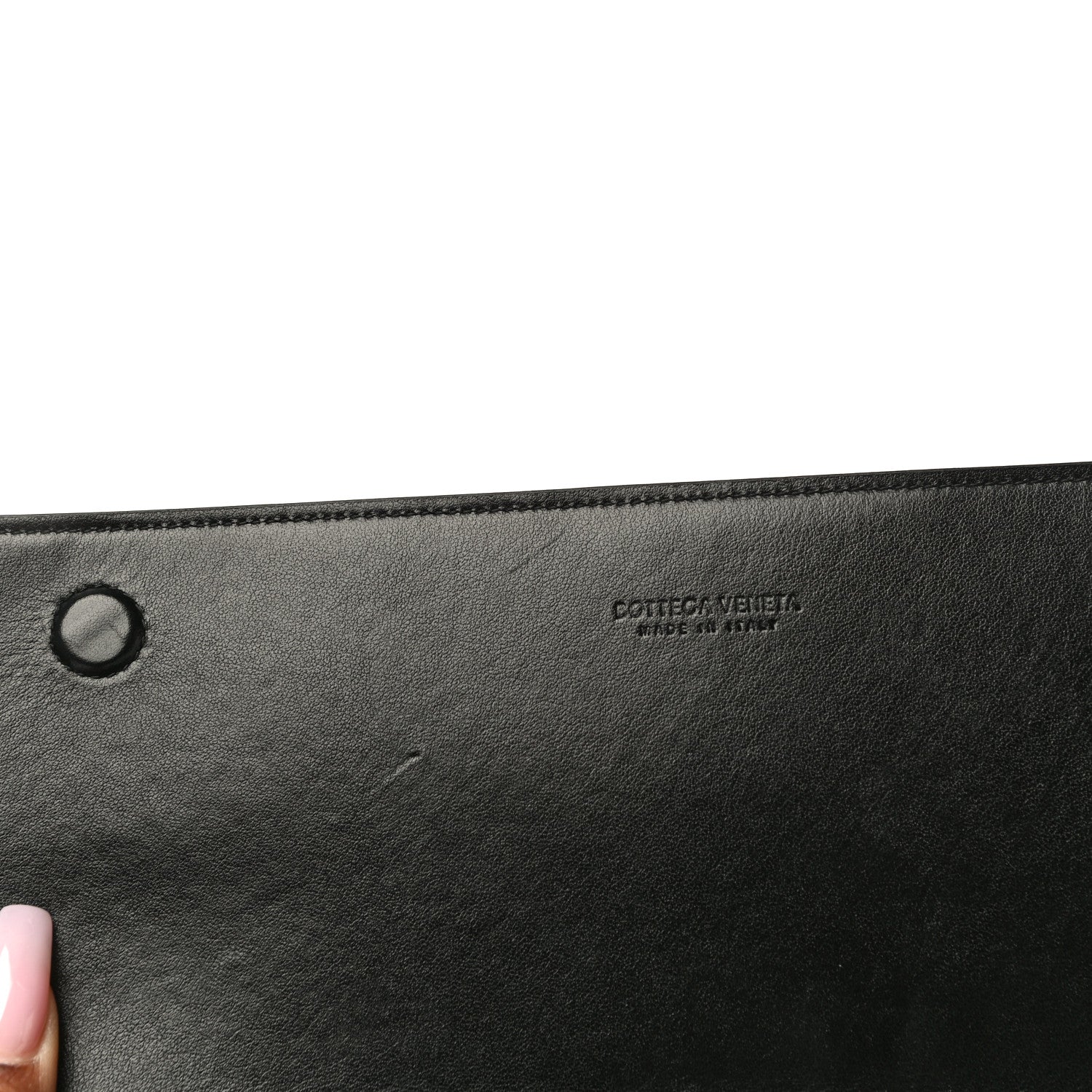 Bottega Veneta Nappa Intrecciato Flap Pouch Black 11 of 12