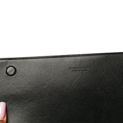 Bottega Veneta Nappa Intrecciato Flap Pouch Black 11 of 12