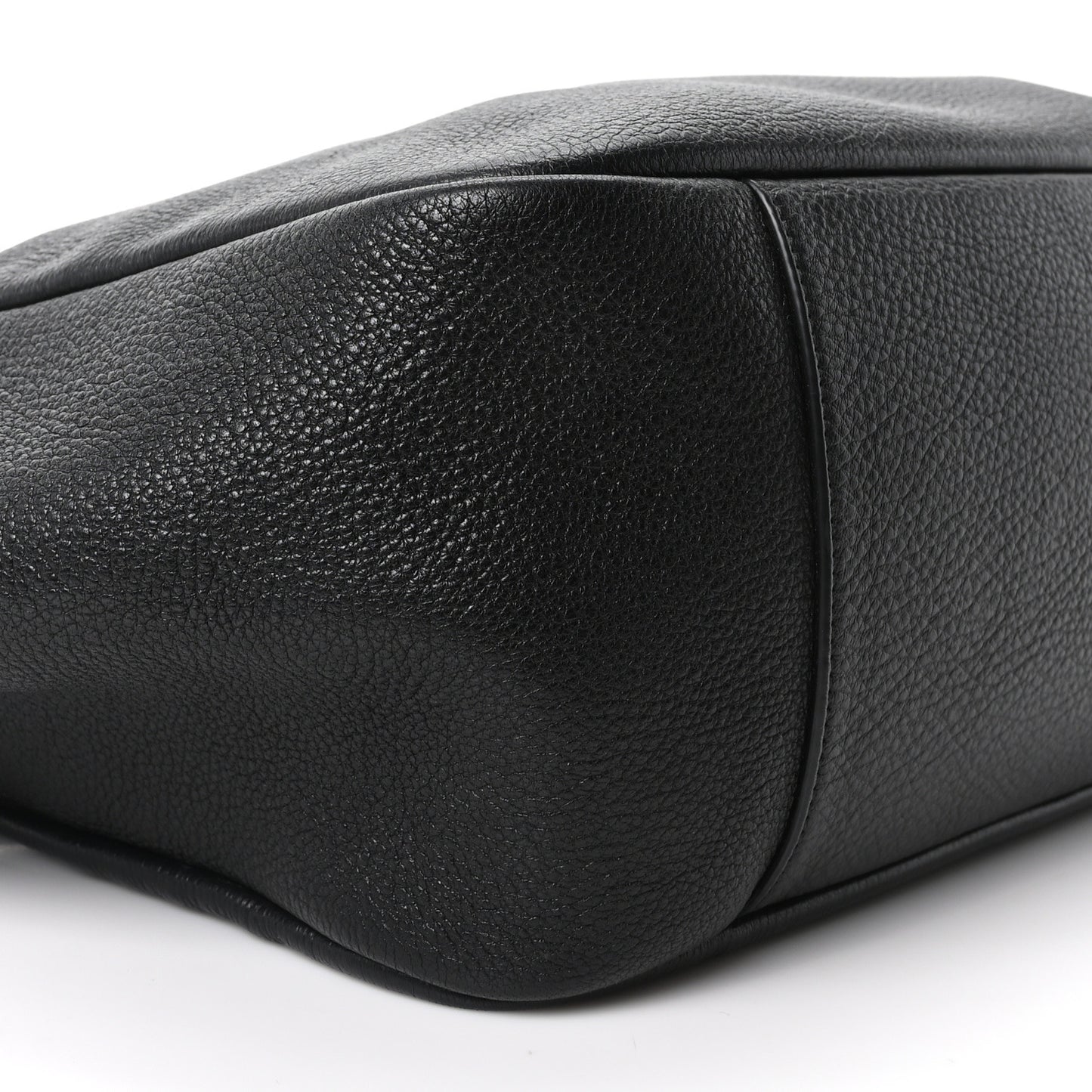 Grained Deerskin Bea Tote Black