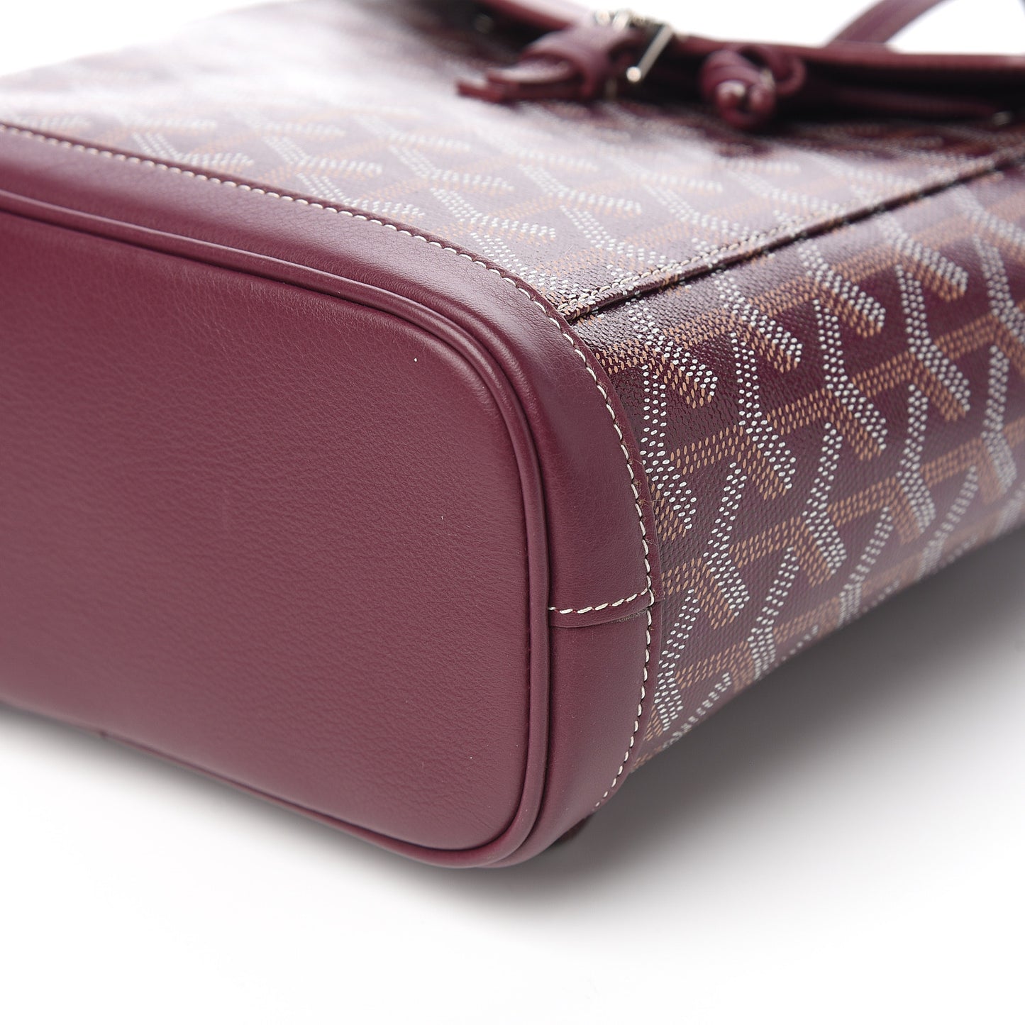 Goyardine Calfskin Mini Alpin Backpack Bordeaux