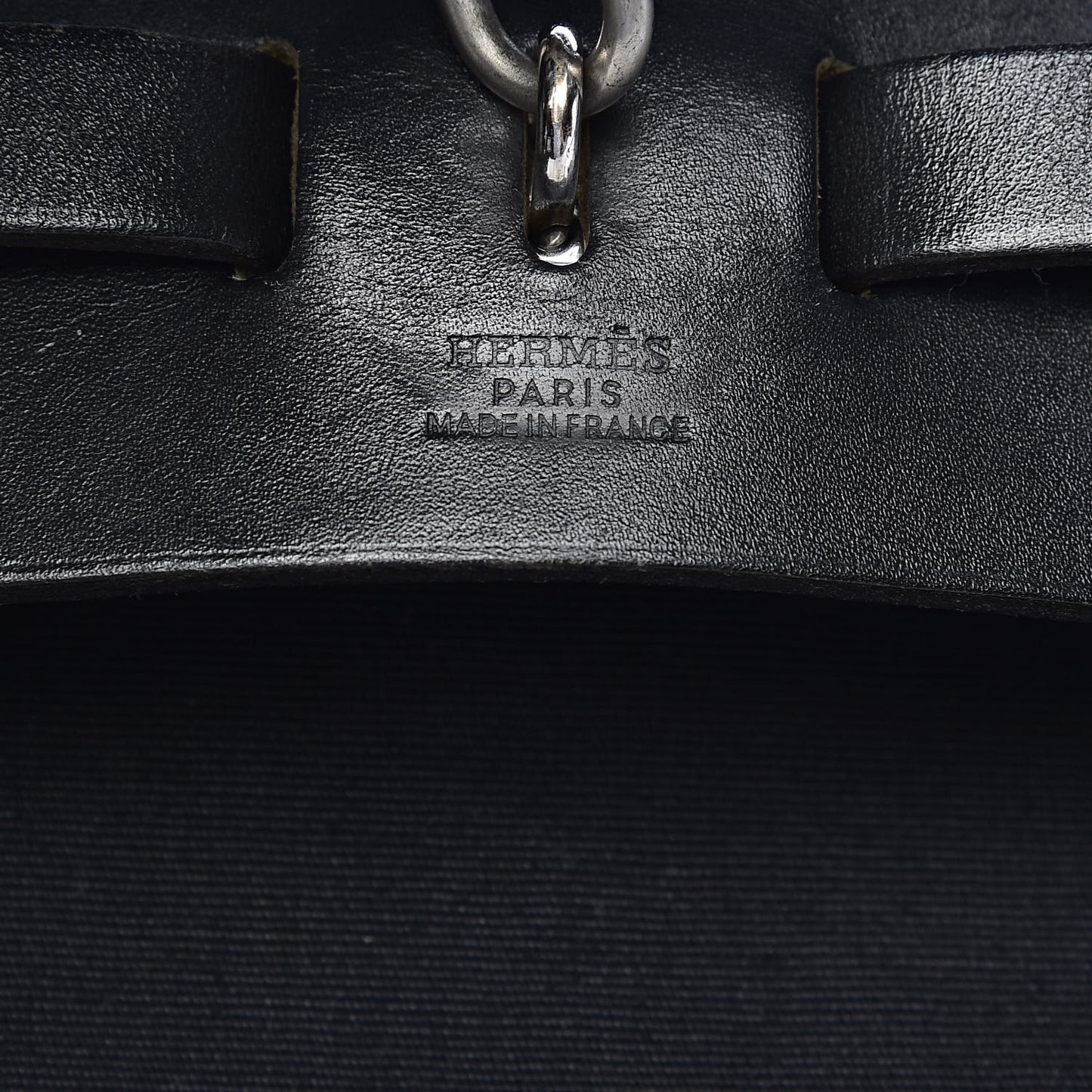 Toile Vache Calfskin Herbag 30 PM Backpack Black