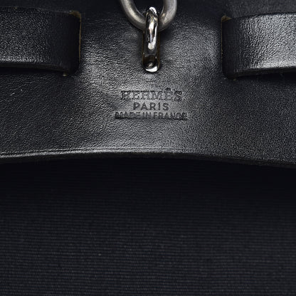 Hermes Toile Vache Calfskin Herbag 30 PM Backpack Black 7 of 15