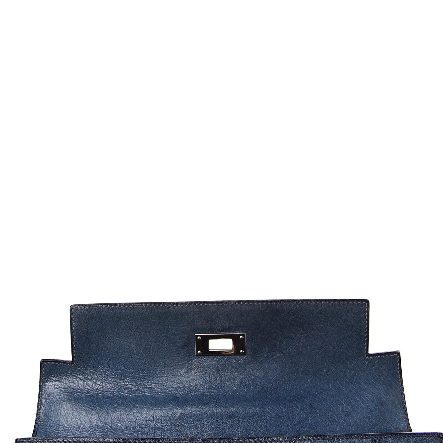 Ostrich Kelly Sellier 28 Bleu Roi