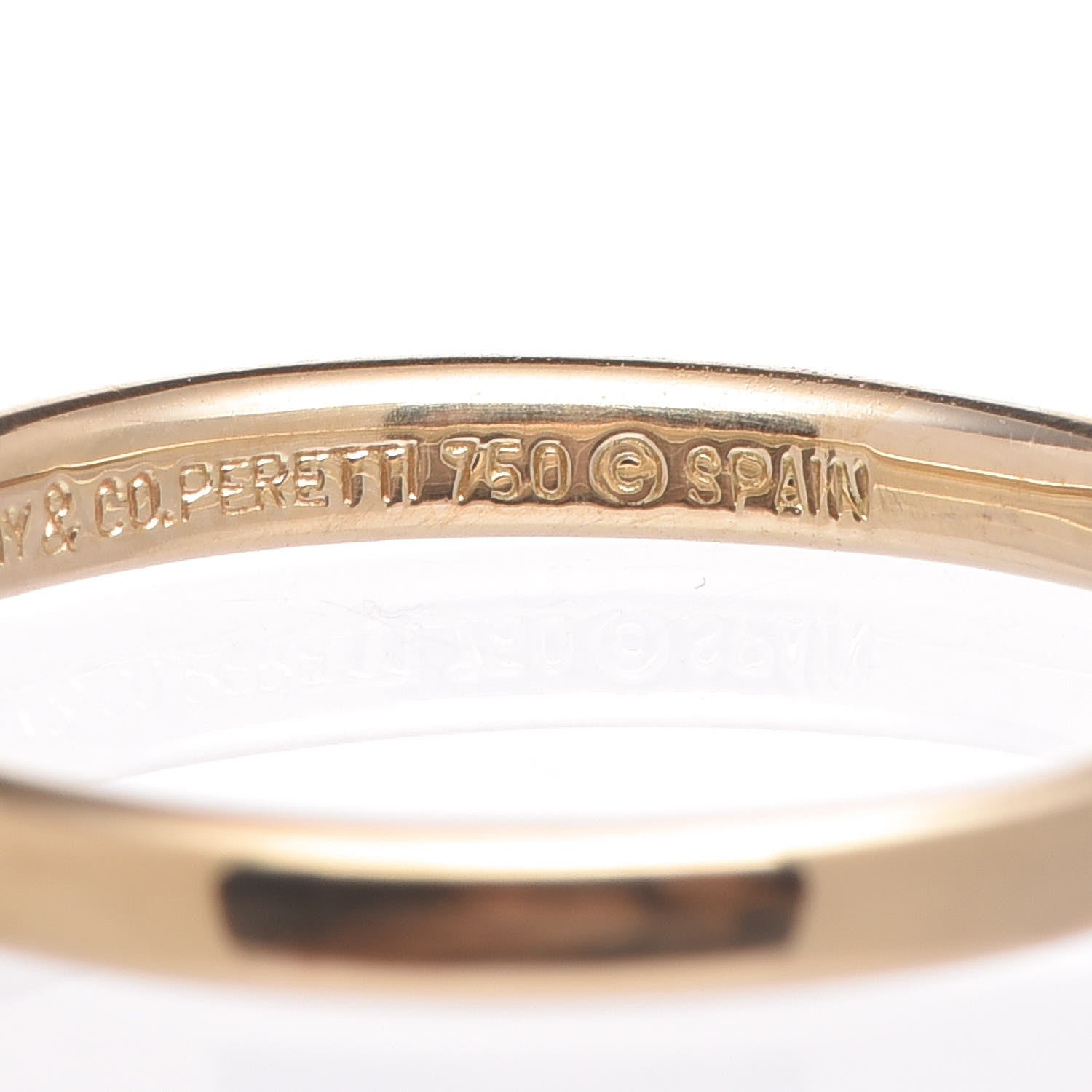 Tiffany 18K Yellow Gold Elsa Peretti Wedding Band Ring 51 5.75 5 of 5