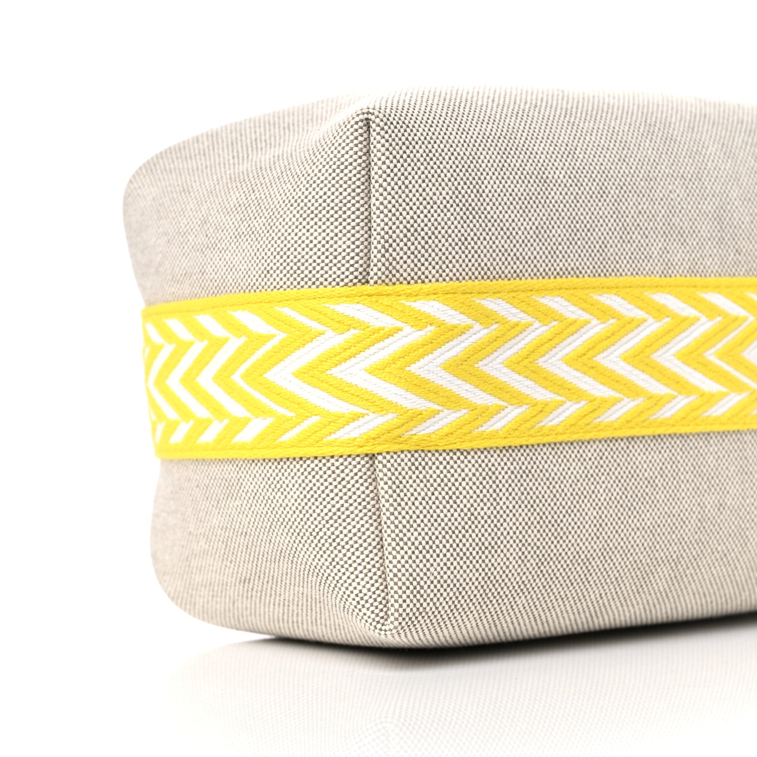 Hermes Canvas Small Bride-A-Brac Pouch Natural Jaune Citron 8 of 9