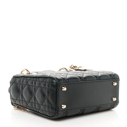 Christian Dior Lambskin Cannage Mini Lady Dior Black 4 of 10