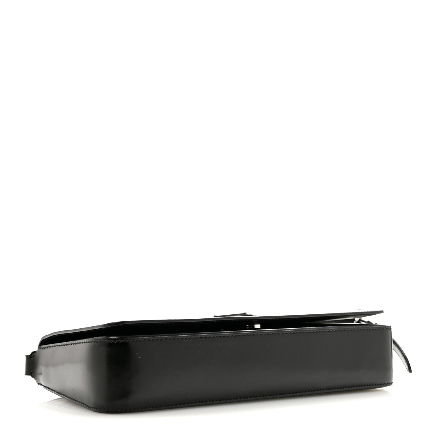 Prada Spazzolato Femme Flap Shoulder Bag Black 4 of 13