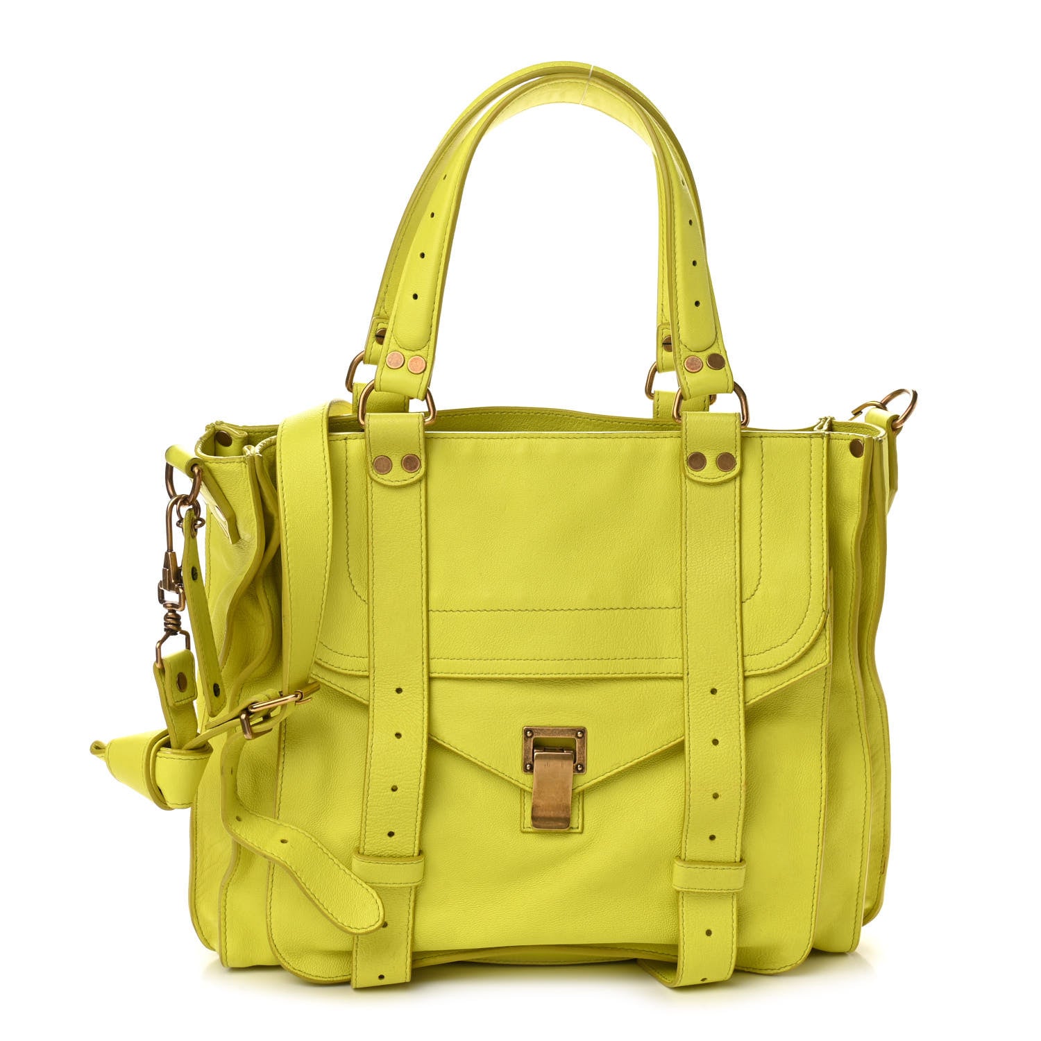 Proenza Schouler Lambskin PS1 Tote Citron 1 of 14