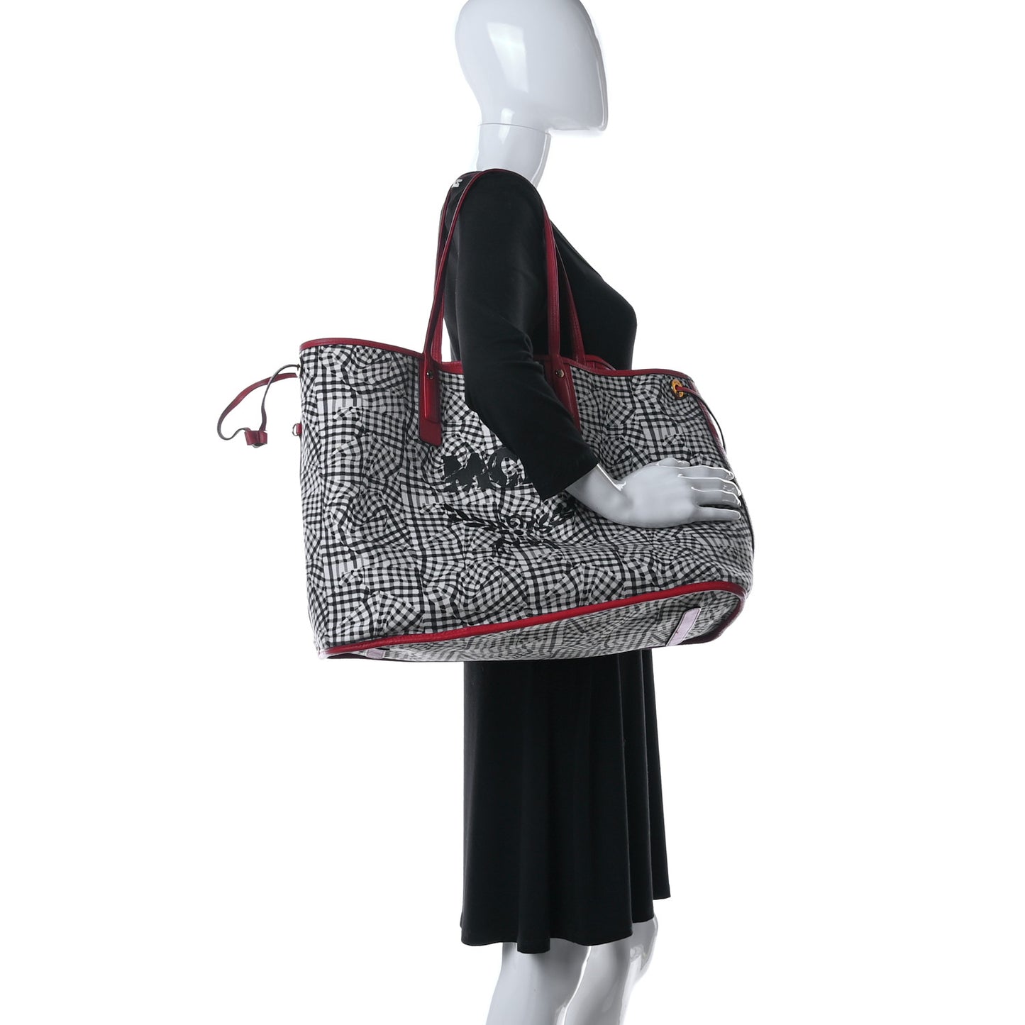 Visetos Large Liz Reversible Shopper Tote Ruby Red