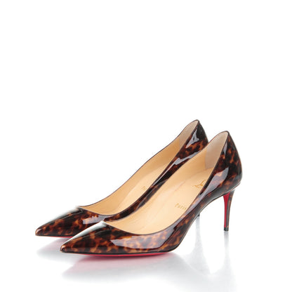 Louis Vuitton CHRISTIAN LOUBOUTIN Patent Tartaruga Decollete 554 70 Pumps 39 Testa Di Moro 3 of 7