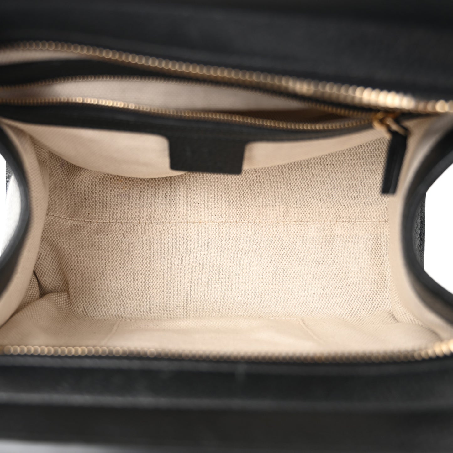 Pebbled Calfskin Medium Soho Top Handle Satchel Black