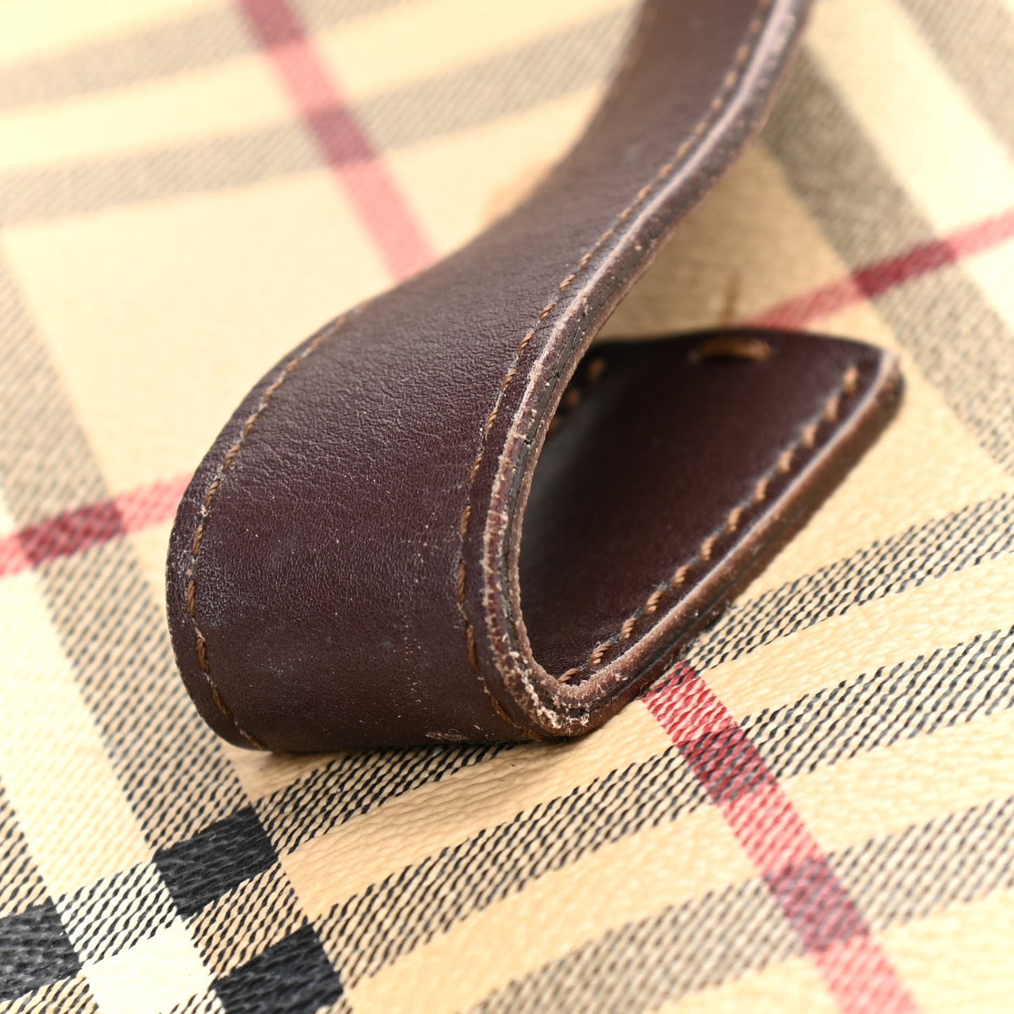 Haymarket Check Studded Tote Chocolate